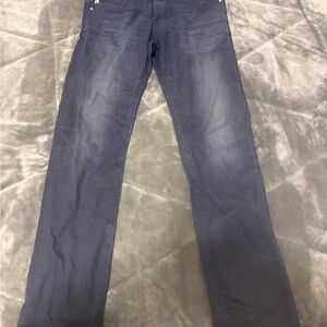 AG Adriano Goldschmied Navy Slim Straight Jeans